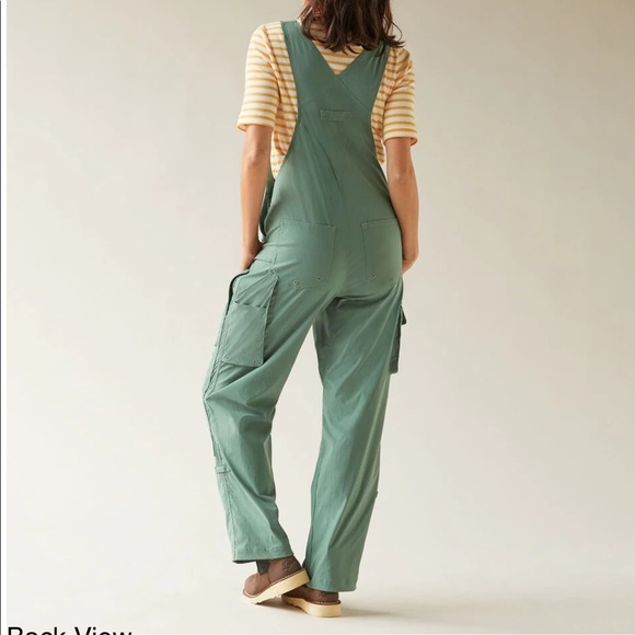 Duluth Trading Co Womens Heirloom Gardening Bibs Size L Overalls Stretch Nylon - Picture 11 of 16